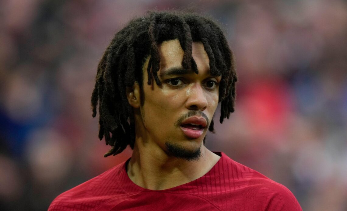 Trent Alexander-Arnold during the Premier League match between Liverpool and Brentford at Anfield, Liverpool, May 2023.