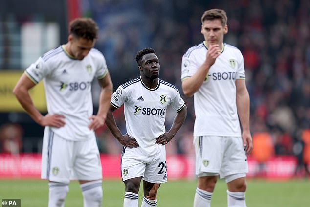 A 4-1 loss at Bournemouth leaves Leeds perilously poised a point above the relegation zone