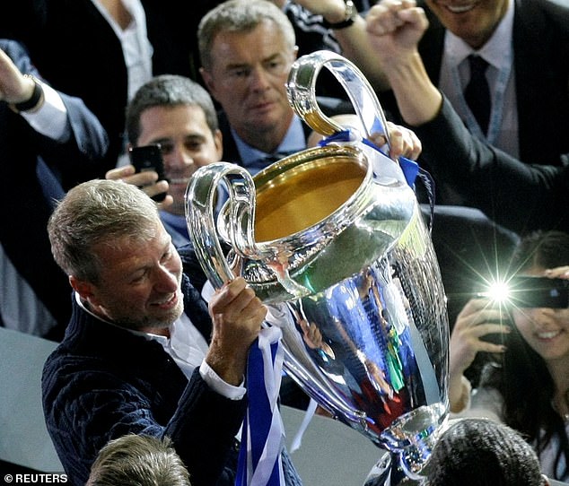 Abramovich (pictured) won 21 trophies during his 19 years in charge between 2003 and 2022