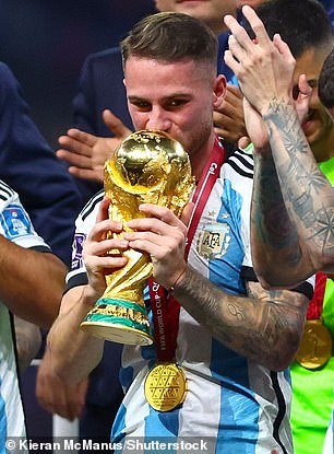 The Brighton star lifted the World Cup with Argentina
