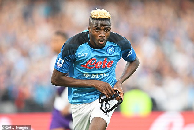 Napoli say their star striker Victor Osimhen is not for sale, but Manchester United and Chelsea believe he will be available for £130 million