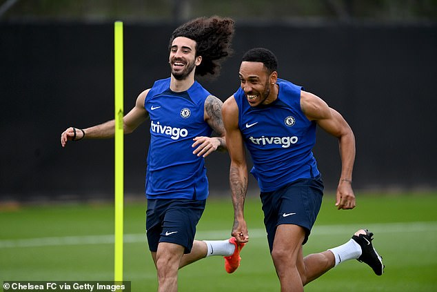 One potential option is a swap deal, with Atletico interested in both Marc Cucurella (left) and Pierre-Emerick Aubameyang (right)