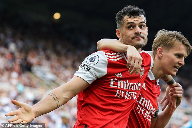 Arteta insisted he is happy with Granit Xhaka amid links with a move to Bayer Leverkusen