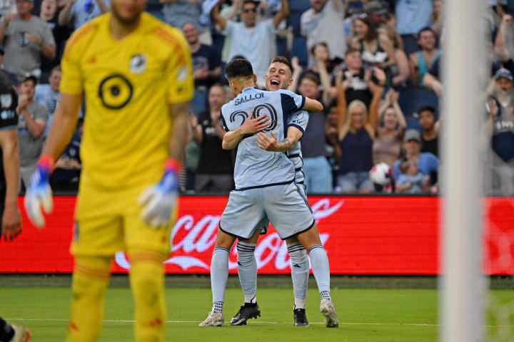 Daniel Salloi scores and assists during Sporting KC's 3-0 win over Minnesota United. 