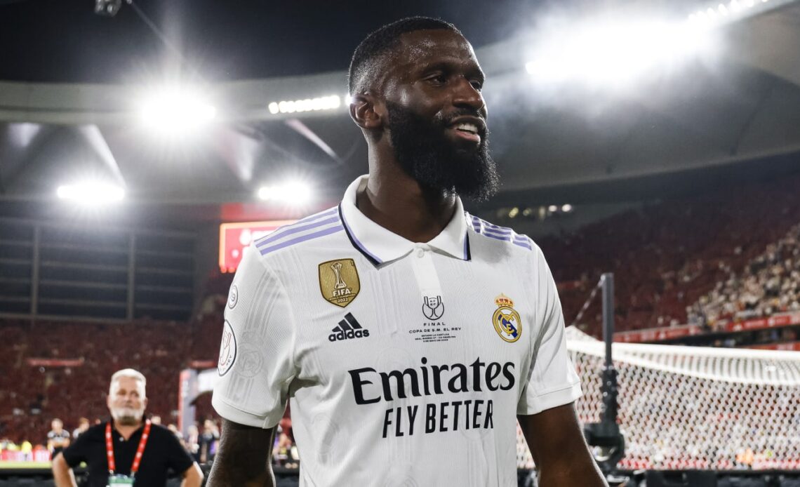 Antonio Rudiger dropped to bench for Man City vs Real Madrid