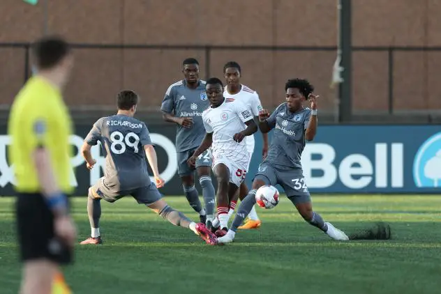 Chicago Fire FC II and MUNFC2 in action