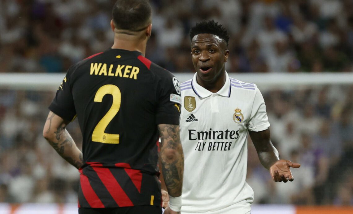"Don't try that again" - What Kyle Walker said to Vinicius Jr during embrace