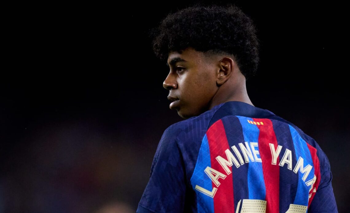 Lamine Yamal reacts to record-breaking Barcelona debut