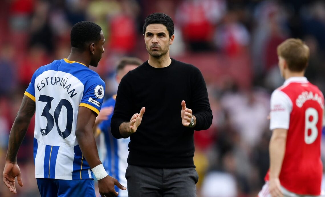 Mikel Arteta apologises to fans for Arsenal's second-half capitulation against Brighton