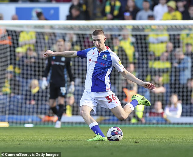 Newcastle are sending scouts to watch Blackburn Rovers midfielder Adam Wharton (pictured)