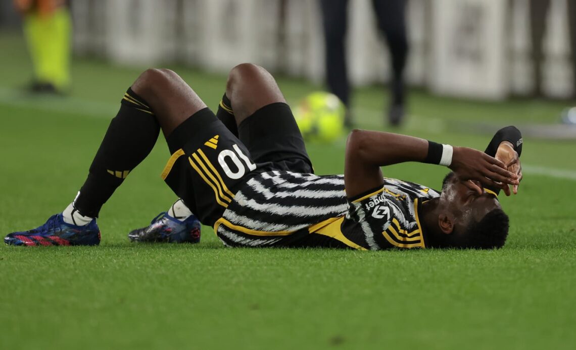 Paul Pogba in tears after suffering injury in first Juventus start of the season