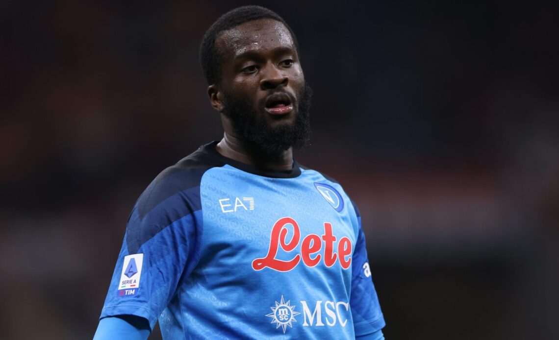 Tottenham midfielder Tanguy Ndombele during a match for Napoli