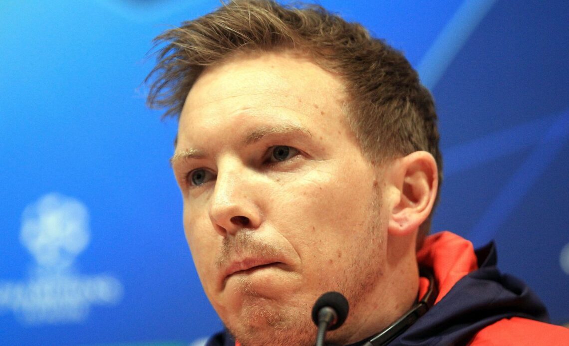 Reported Tottenham managerial target Julian Nagelsmann during a press conference
