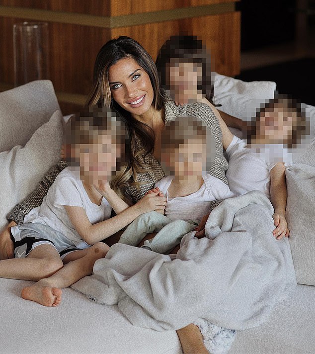 The burglars are said to have 'terrorised' Ramos' four children, who were being looked after by two nannies. His wife Pilar Rubio (pictured) was away with work commitments