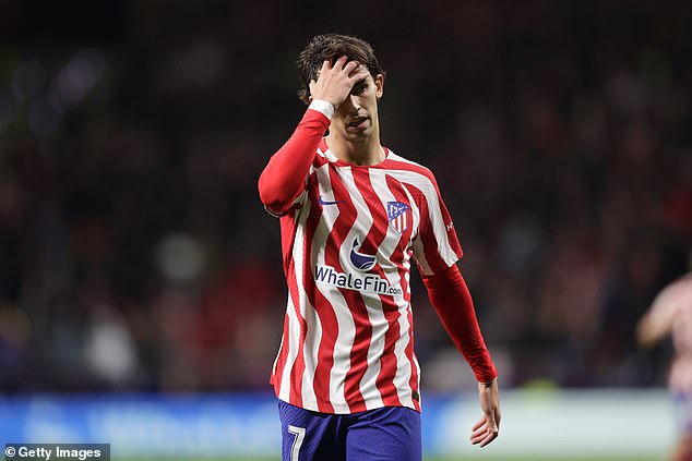 The Portuguese forward admitted he struggled to reach a good level at Atletico Madrid