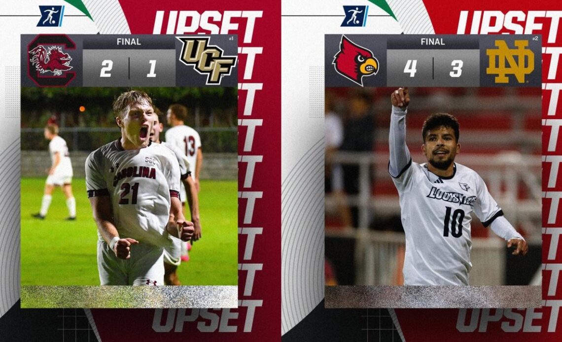 College soccer upsets: Top-2 men's teams fall Sunday night in conference tournaments