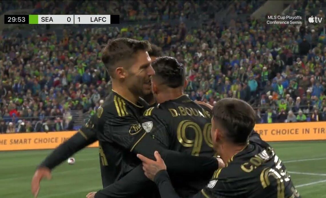 DENIS BOUANGA Scores to Put LAFC Ahead in Western Conference Semifinal. ⚽🔥