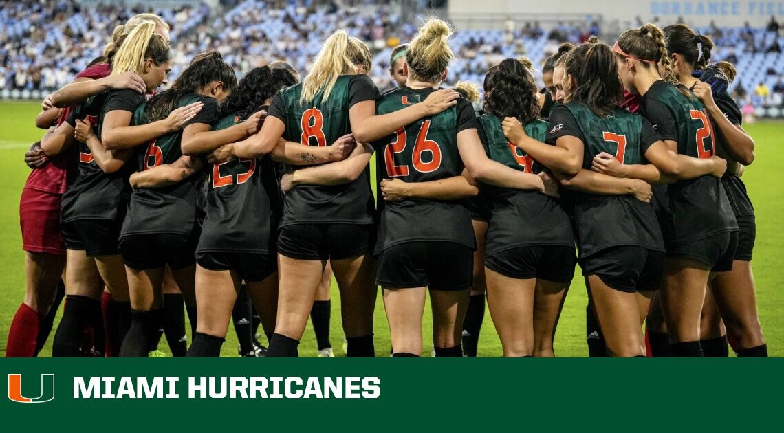 Hurricanes Drop 1-0 Result at No. 1 North Carolina – University of Miami Athletics