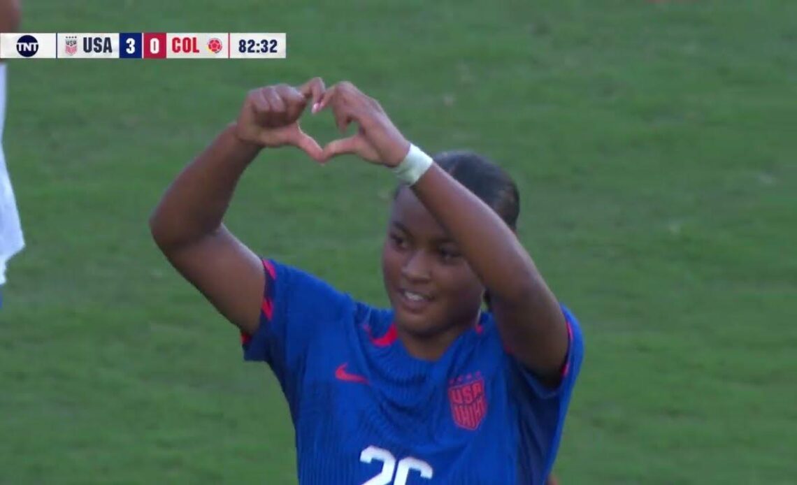 Jaedyn Shaw Goal | USWNT vs. Colombia - October 29, 2023
