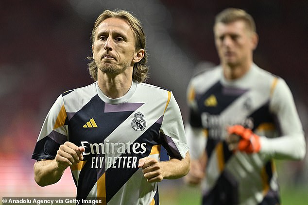 Luka Modric (pictured on the left) has fallen down the pecking order at Real Madrid this season, so Lionel Messi wants him to leave and join Inter Miami