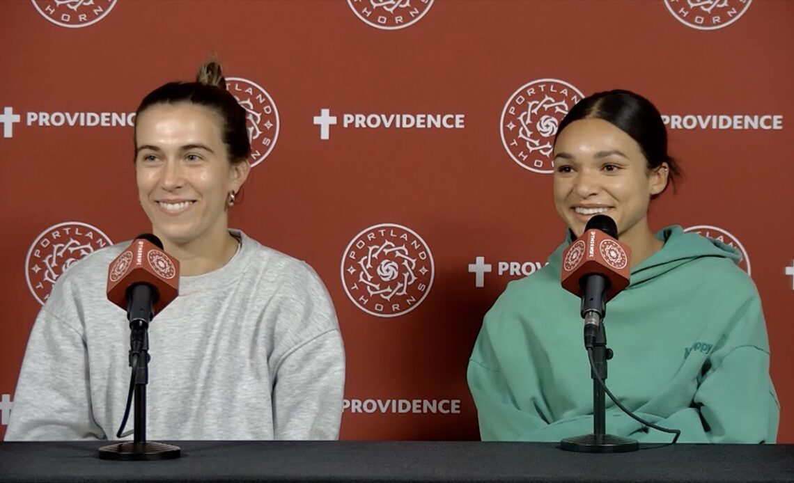 MEDIA | Sam Coffey and Sophia Smith chat with press ahead of Gotham match