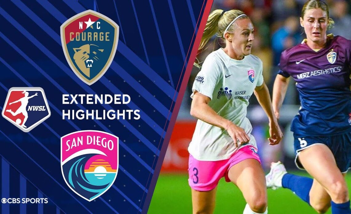 NC Courage vs. San Diego Wave FC: Extended Highlights | NWSL | CBS Sports Attacking Third