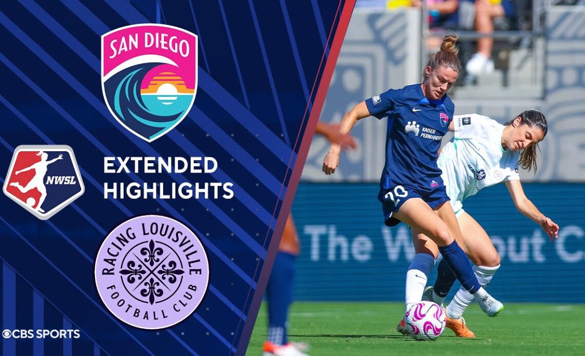 San Diego Wave FC vs. Racing Louisville FC : Extended Highlights | NWSL | CBS Sports Attacking Third