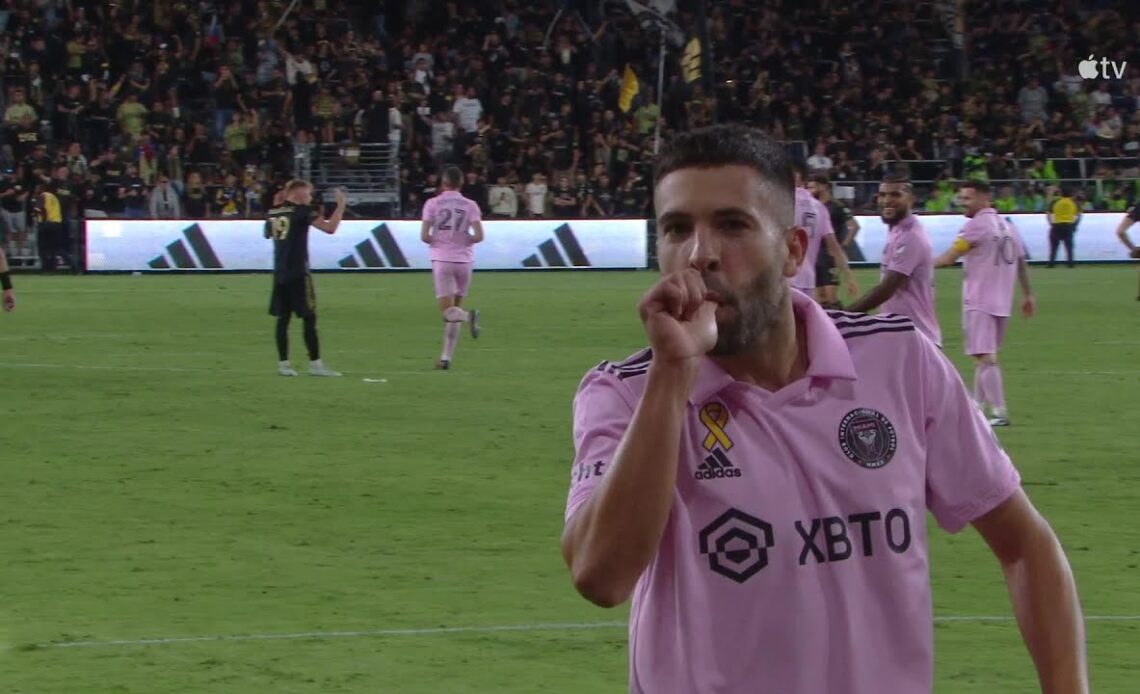 Sergio Busquets ➡️ Lionel Messi ➡️ Jordi Alba for Inter Miami's second goal vs. LAFC