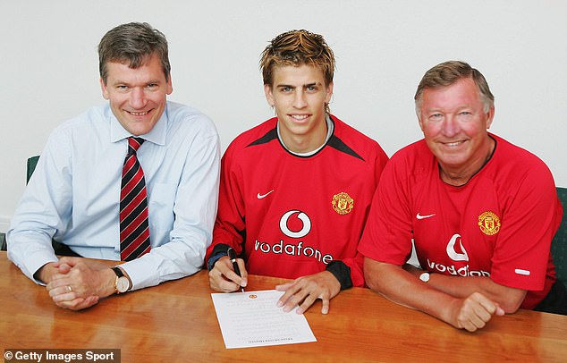 United succeeded in signing Gerard Pique, a talented youngster at the time, from Barcelona