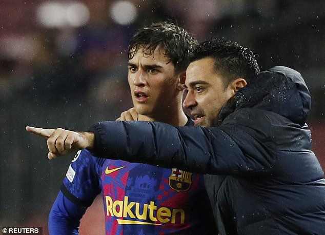 Barcelona manager Xavi reveals the club are looking to bring in a Gavi replacement in January
