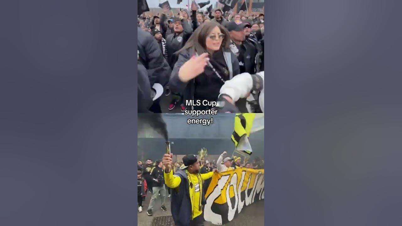 LAFC and Crew Supporters Showing Up to MLS Cup #shorts