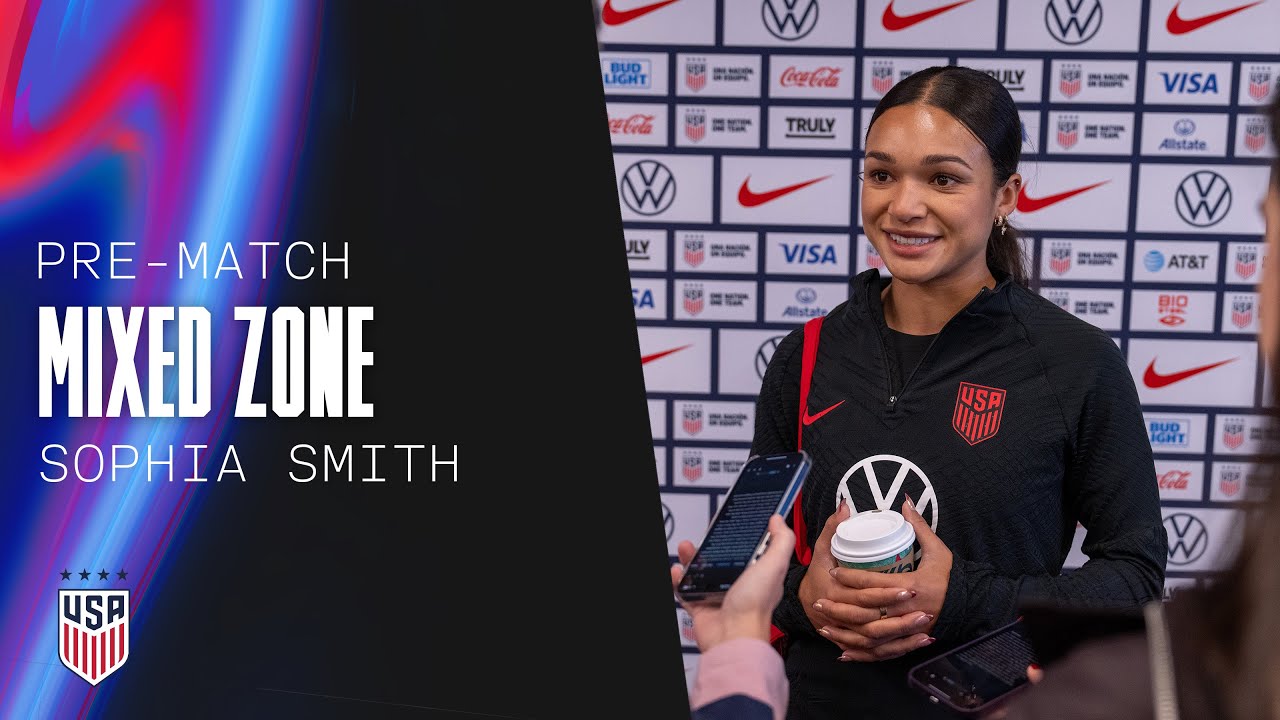 PRE-MATCH MIXED ZONE: Sophia Smith | USWNT vs. China PR | Dec. 4, 2023