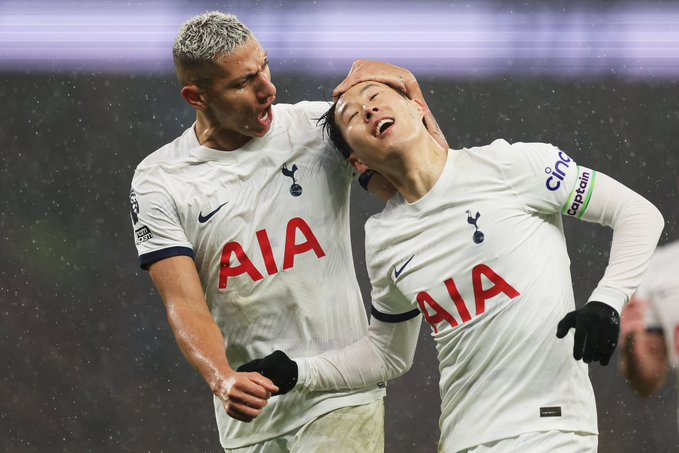 Son Heung-Min doubles Tottenham's lead before Richarlison seals a 3-1 victory