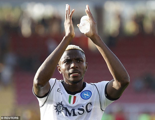 The striker scored 31 goals last season and Napoli were demanding upwards of £150m for him