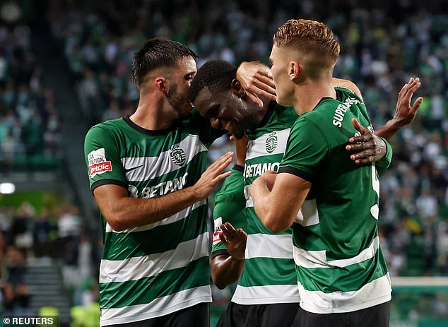 Sporting Lisbon defender Ousmane Diomande (middle) is also well-liked at Chelsea