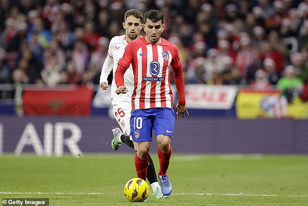 Almada is on Atletico's radar as a potential replacement for Saudi-bound Angel Correa