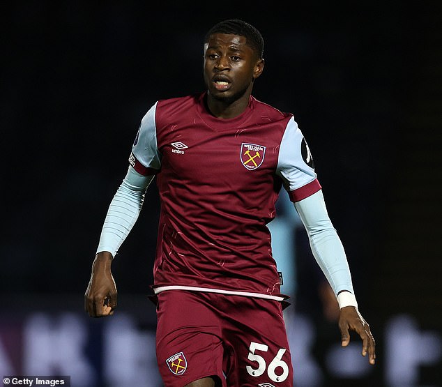 Kodua scored for West Ham's U21 side during their 2-1 defeat to Wycombe in the EFL Trophy