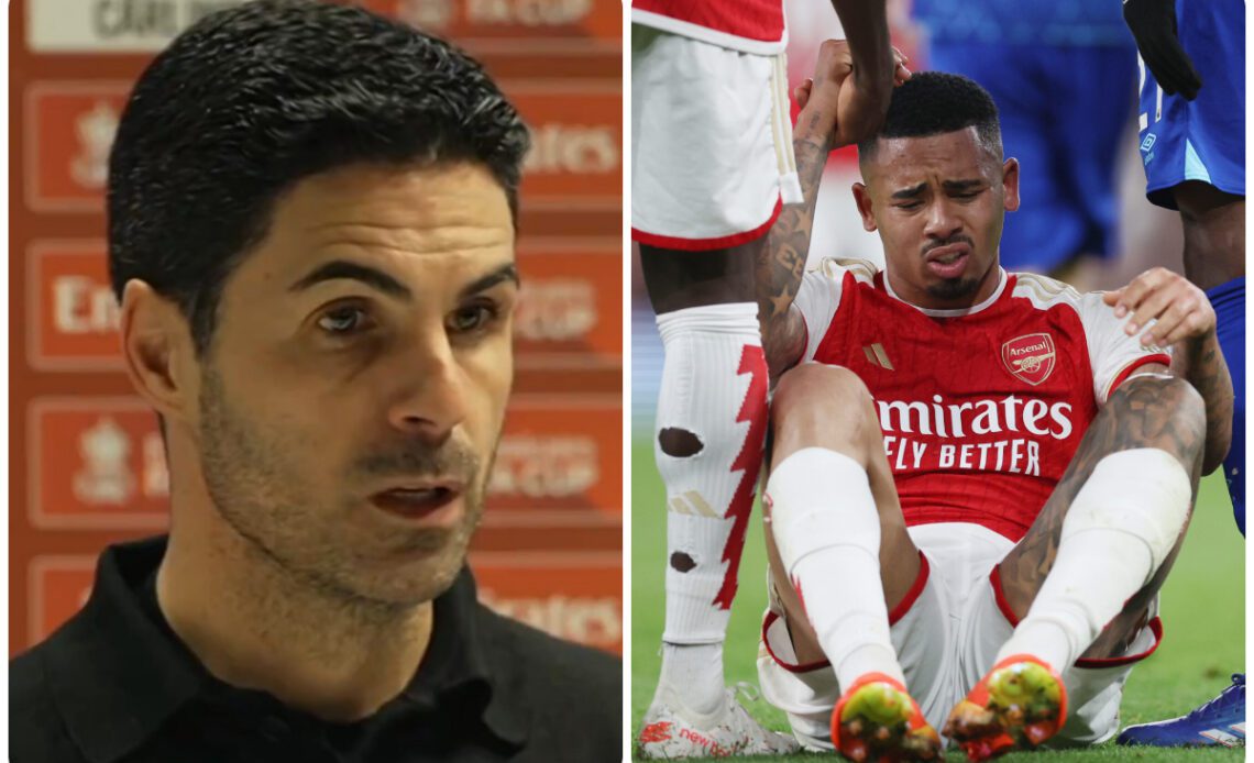 Mikel Arteta confirms Arsenal star has problem in "same knee"