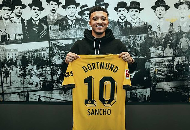 Jadon Sancho sealed a return to Borussia Dortmund on loan from Manchester United