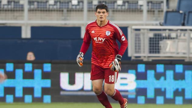 Goalkeeper Eric Dick with the Swope Park Rangers
