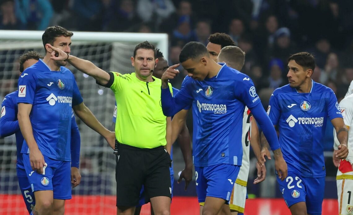 Video: Mason Greenwood gets a straight red card for dissent in La Liga clash for Getafe