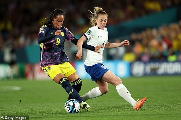 The forward's fee has knocked England's Keira Walsh (right) off the top spot after her 2022 Barcelona move