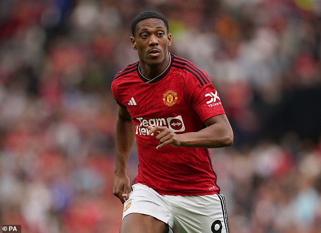 Man United have one striker after Martial was ruled out for 10 weeks after groin surgery