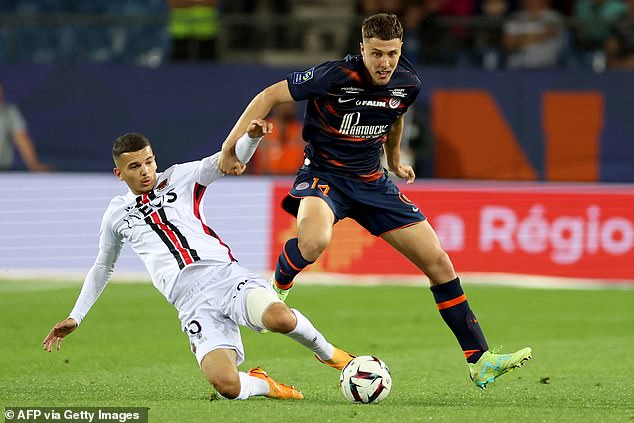 The 21-year-old has made 14 appearances for Montpellier this season across all competitions, returning one goal and an assist for the Ligue 1 outfit