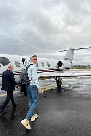 Sels was seen boarding his flight to England on Thursday morning ahead of his medical with the Premier League side later that day. Sels was full of smiles as he made his way onto the aircraft