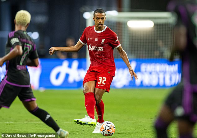 This comes as Joel Matip's contract is up at the end of the season and could depart