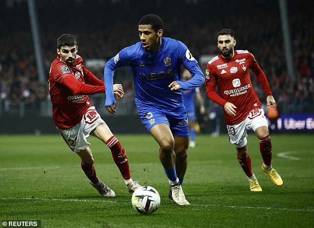 Todibo has starred for Nice during their run to second in the Ligue 1 standings this season
