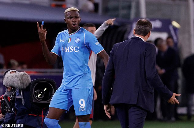 Osimhen has cut a frustrated figure at Napoli at times this season, and could leave this summer