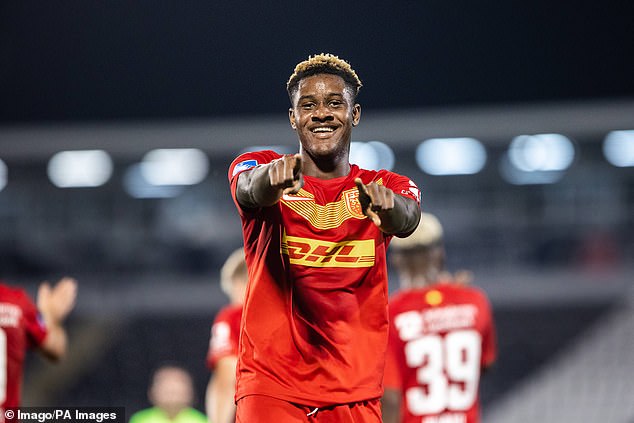 Brighton have agreed a £17m deal for Nordsjaelland forward Ibrahim Osman (pictured)