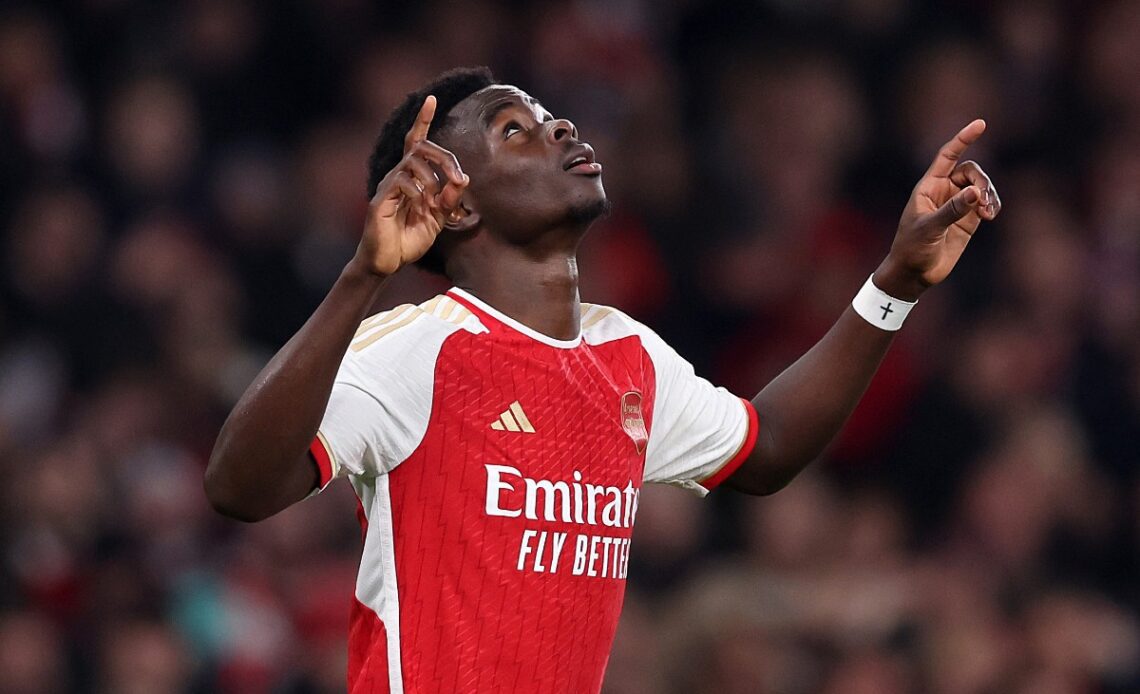 Bukayo Saka gives simple two word reply to world class question